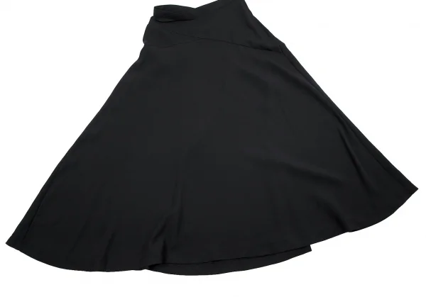 トリココムデギャルソンtricot COMME des GARCONS エステルジョーゼットバイアス切替フレアスカート 黒S K-70821_006