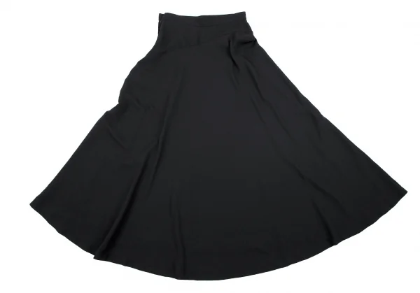 トリココムデギャルソンtricot COMME des GARCONS エステルジョーゼットバイアス切替フレアスカート 黒S K-70821_008