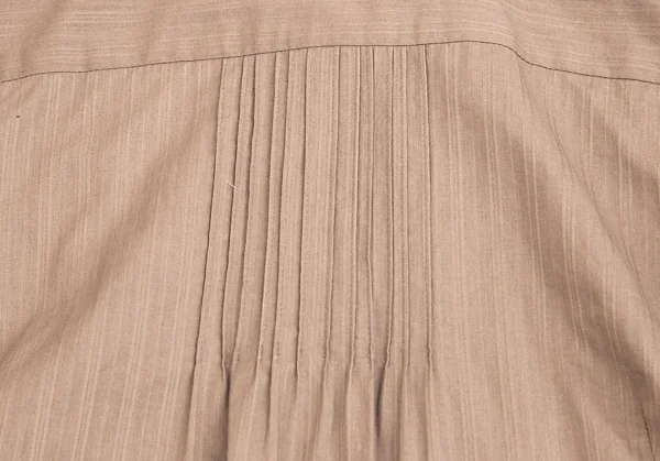 イッセイミヤケ ハートISSEY MIYAKE HaaT コードレース装飾シャツチュニック モカ2 K-70945_016