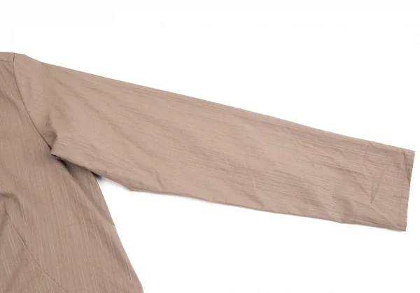 イッセイミヤケ ハートISSEY MIYAKE HaaT コードレース装飾シャツチュニック モカ2 K-70945_006