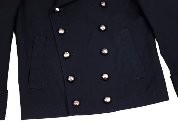 トリコ コムデギャルソンtricot COMME des GARCONSウールポリメタルボタンナポレオンジャケット 紺M K-71029_011