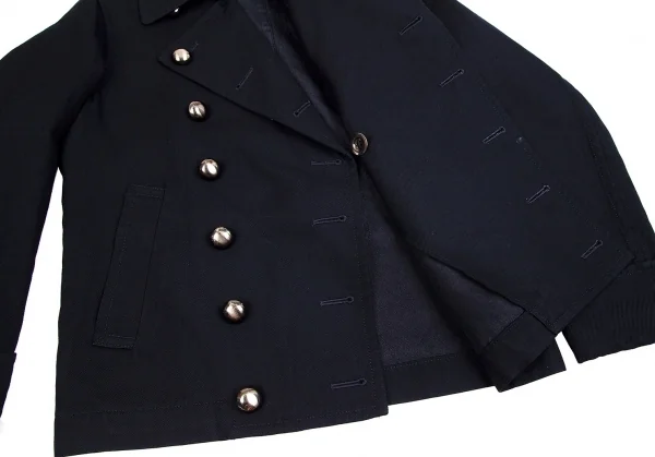 トリコ コムデギャルソンtricot COMME des GARCONSウールポリメタルボタンナポレオンジャケット 紺M K-71029_013