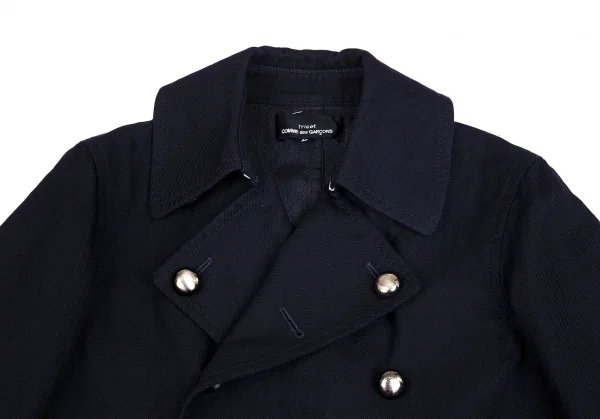 トリコ コムデギャルソンtricot COMME des GARCONSウールポリメタルボタンナポレオンジャケット 紺M K-71029_003