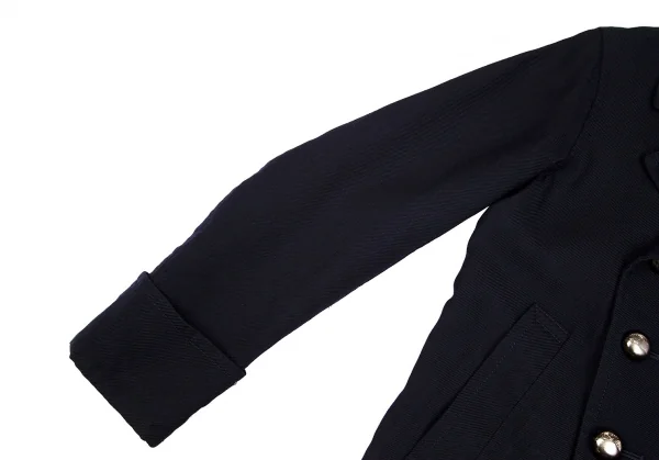 トリコ コムデギャルソンtricot COMME des GARCONSウールポリメタルボタンナポレオンジャケット 紺M K-71029_008