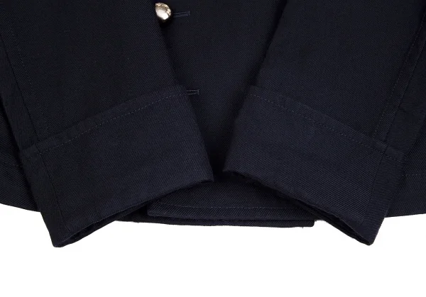 トリコ コムデギャルソンtricot COMME des GARCONSウールポリメタルボタンナポレオンジャケット 紺M K-71029_009