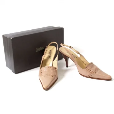 ジャンポールゴルチエJean Paul GAULTIER ウイングチップヒールパンプス