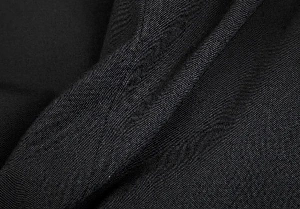 ワイズY's ウールギャバスタンドカラースナップボタンジャケット 黒2 K-71070_015