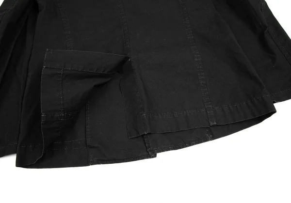 ワイズ レッドレーベルY's Red Label スタンドカラー刺繍コットンミリタリージャケット 黒2 K-71080_017