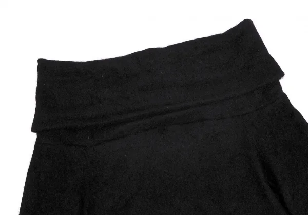 ヨウジヤマモト ノアールyohji yamamoto NOIR レイヤータートルネックアンゴラシャギーニット 黒3 K-71092_003