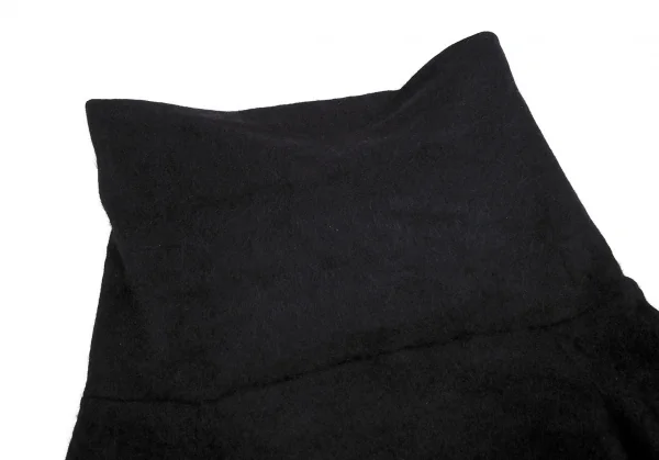 ヨウジヤマモト ノアールyohji yamamoto NOIR レイヤータートルネックアンゴラシャギーニット 黒3 K-71092_006