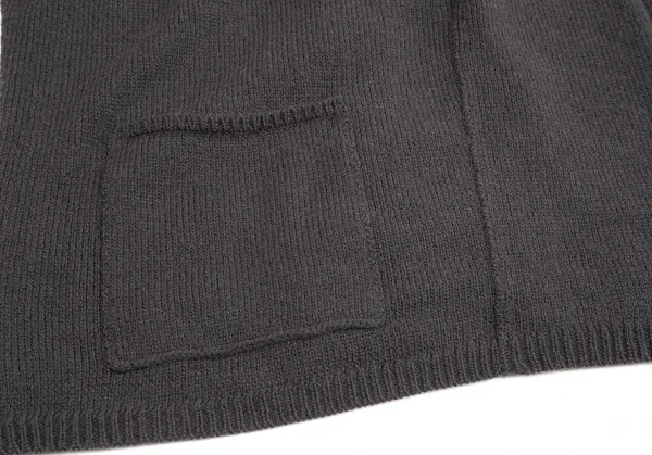 ワイズフォーリビングY's for living ウールスナップボタンニットジャケット グレーM位 K-71099_010