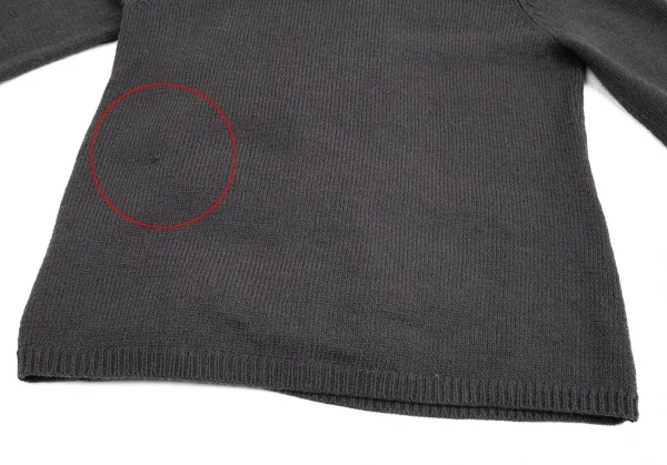 ワイズフォーリビングY's for living ウールスナップボタンニットジャケット グレーM位 K-71099_015