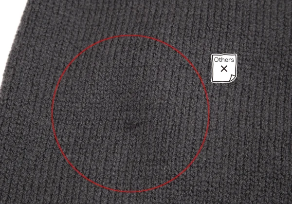 ワイズフォーリビングY's for living ウールスナップボタンニットジャケット グレーM位 K-71099_016