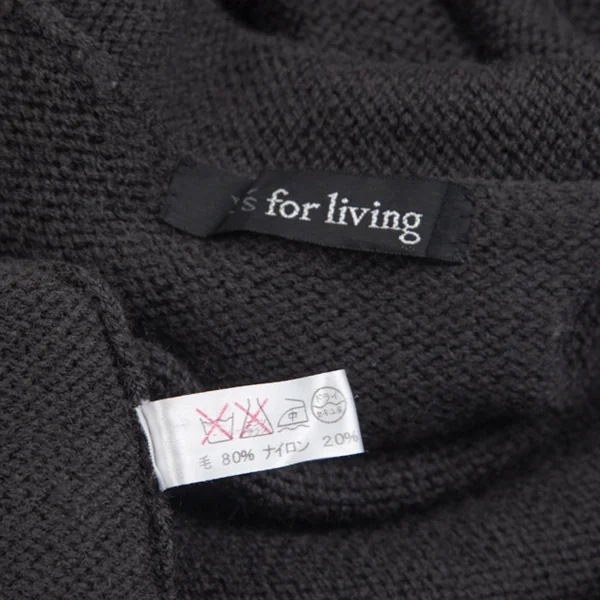 ワイズフォーリビングY's for living ウールスナップボタンニットジャケット グレーM位 K-71099_019