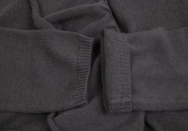 ワイズフォーリビングY's for living ウールスナップボタンニットジャケット グレーM位 K-71099_006