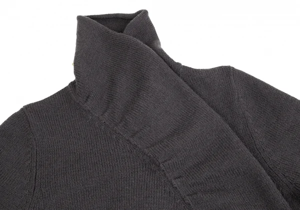 ワイズフォーリビングY's for living ウールスナップボタンニットジャケット グレーM位 K-71099_009