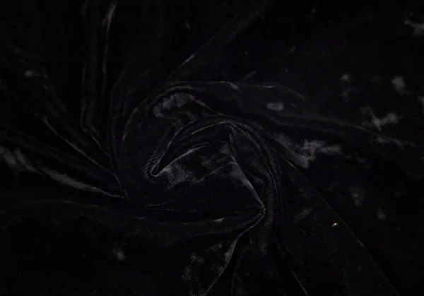 バーバリーズBurberrys' クラッシュベロアハイネックトップス 黒38 K-71110_014