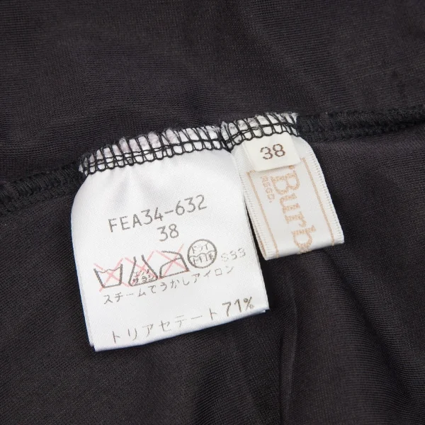 バーバリーズBurberrys' クラッシュベロアハイネックトップス 黒38 K-71110_016