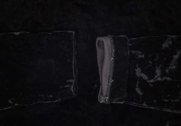 バーバリーズBurberrys' クラッシュベロアハイネックトップス 黒38 K-71110_006