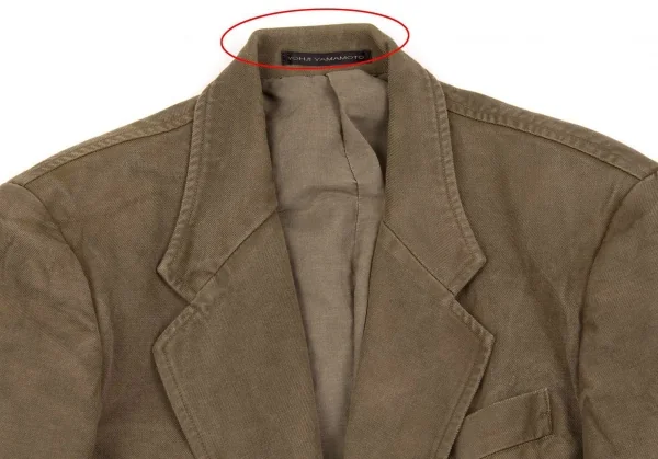 ワイズフォーメンY's for men 染め加工コットンウールジャケット カーキ2 K-71152_002