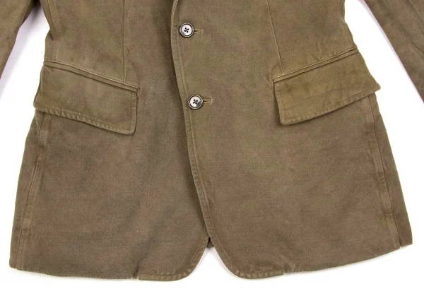 ワイズフォーメンY's for men 染め加工コットンウールジャケット カーキ2 K-71152_005
