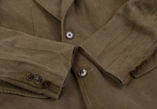 ワイズフォーメンY's for men 染め加工コットンウールジャケット カーキ2 K-71152_008