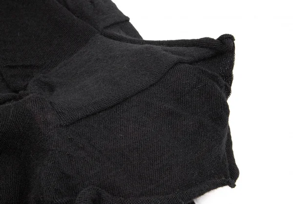 イッセイミヤケミーISSEY MIYAKE me 変形ニットワンピース 黒M位 (K-71157)