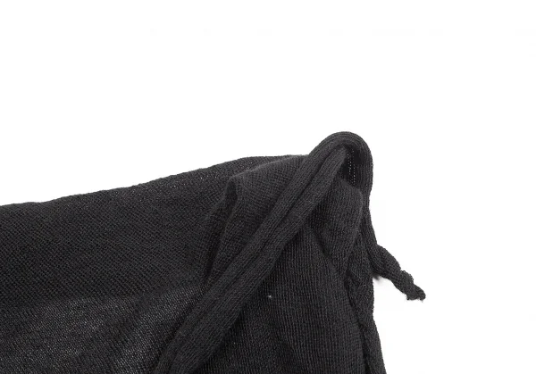 イッセイミヤケミーISSEY MIYAKE me 変形ニットワンピース 黒M位 (K-71157)