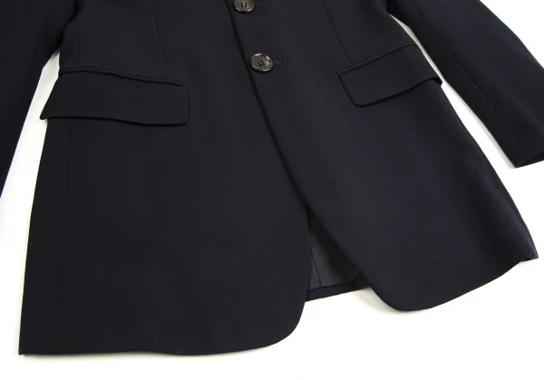 コムデギャルソンCOMME des GARCONSウールカルゼロングジャケット 紺M K-71263_011
