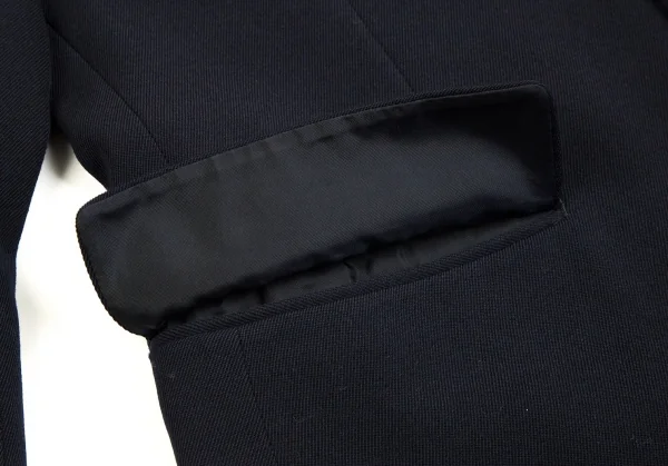 コムデギャルソンCOMME des GARCONSウールカルゼロングジャケット 紺M K-71263_013