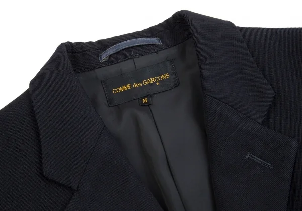 コムデギャルソンCOMME des GARCONSウールカルゼロングジャケット 紺M K-71263_004