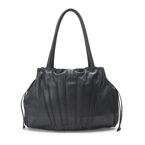 エンポリオアルマーニEMPORIO ARMANI レザーダーツデザインバッグ 黒 K-71273_001
