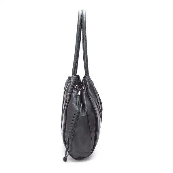 エンポリオアルマーニEMPORIO ARMANI レザーダーツデザインバッグ 黒 K-71273_002