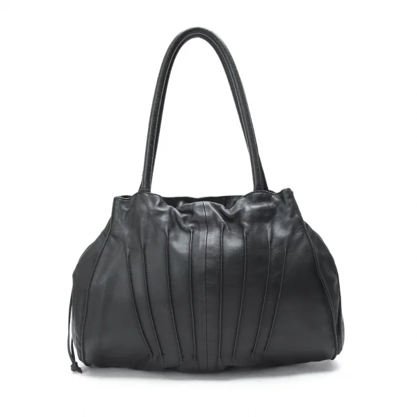 エンポリオアルマーニEMPORIO ARMANI レザーダーツデザインバッグ 黒 K-71273_003