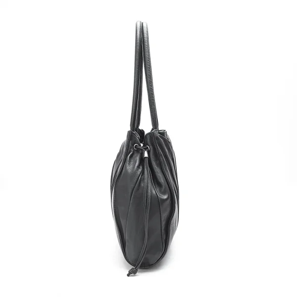 エンポリオアルマーニEMPORIO ARMANI レザーダーツデザインバッグ 黒 K-71273_004