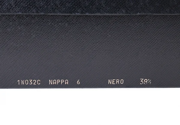 プラダPRADA スムースレザーチャンキーヒールロングブーツ 黒38.5（24.5位） K-71282_014