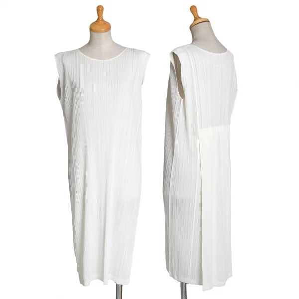 ISSEY MIYAKE x IKKO TANAKA Pleats Dress Cream 3 K-71446_001