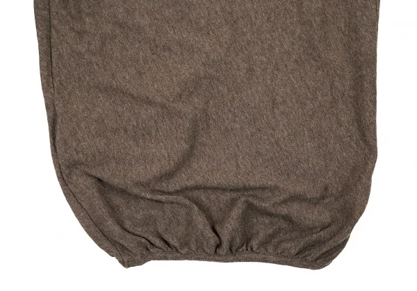 ワイズY's コットンスナップボタンパイピングカーディガン 杢モカ2 K-71508_012