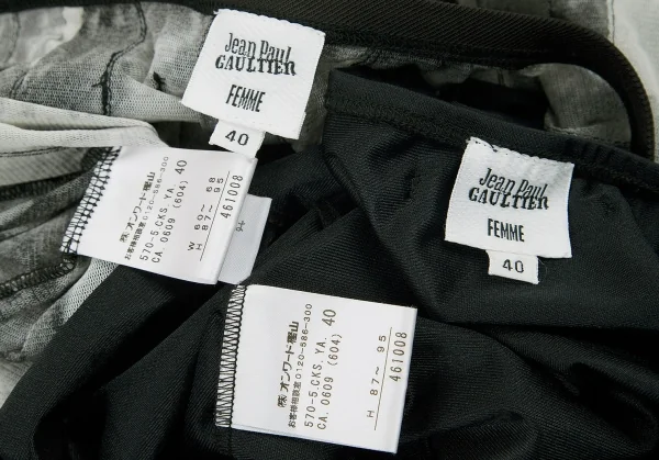 Jean-Paul GAULTIER FEMME Printed Mesh Skirt K-71526_016