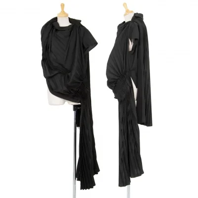 ヨウジヤマモト ファムYohji Yamamoto FEMME アコーディオンプリーツデザイントップス