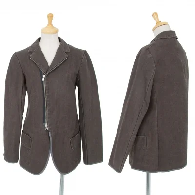 ワイズY’s ストーンウォッシュジップジャケット グレー