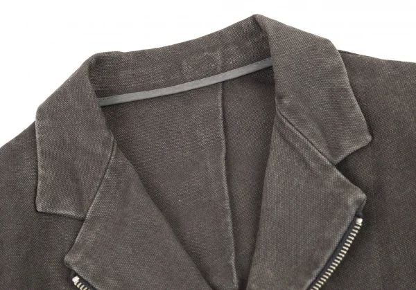 ワイズY’s ストーンウォッシュジップジャケット グレー2 K-71555_004