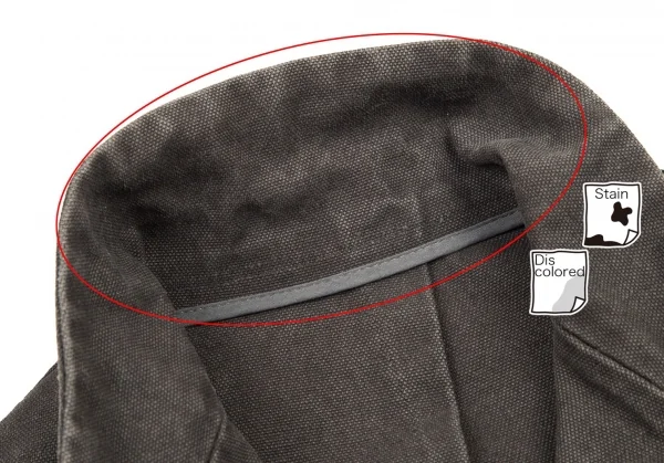 ワイズY’s ストーンウォッシュジップジャケット グレー2 K-71555_005