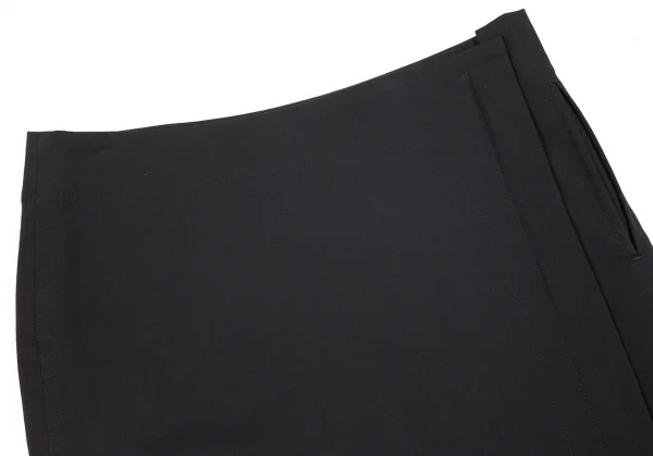 ワイズY’s ウールギャバサイドジップスカート 黒1 K-71562_003