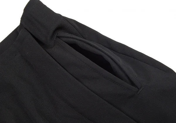 ワイズY’s ウールギャバサイドジップスカート 黒1 K-71562_004