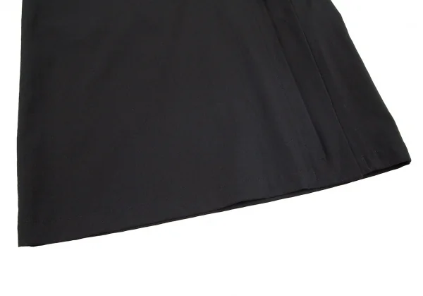 ワイズY’s ウールギャバサイドジップスカート 黒1 K-71562_005