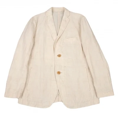 イッセイミヤケ メンISSEY MIYAKE MEN リネンヘンプスラブジャケット