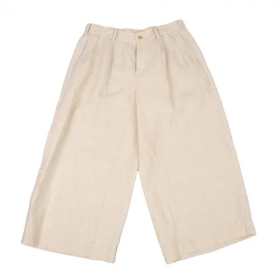 イッセイミヤケ メンISSEY MIYAKE MEN リネンヘンプスラブワイドパンツ