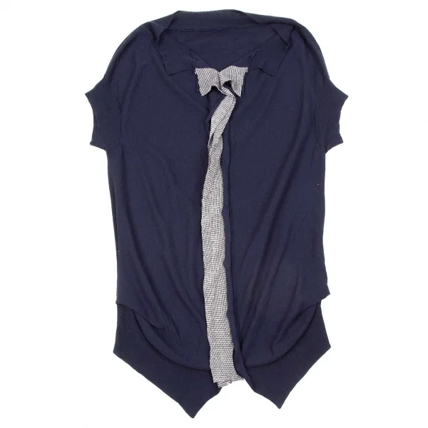 Yohji Yamamoto NOIR Silk Cashmere Knit Top K-71725_002