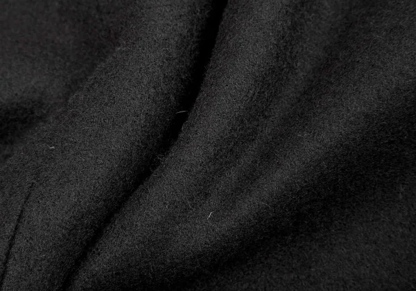 ワイズY's ウールフラノダブルボタンロングジャケット 黒1 K-71728_014